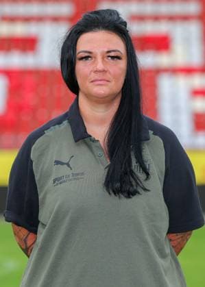 Teampraesentation FSV Zwickau Regionalliga Nordost FSV Zwickau, Regionalliga Nordost, Porträttermin 2023 2024, Zwickau 21.08.2023, GGZ Arena, Fußball , Im Bild: Physiotherapeutin Marie Koch ,