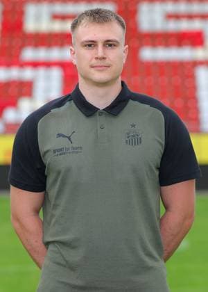 Teampraesentation FSV Zwickau Regionalliga Nordost FSV Zwickau, Regionalliga Nordost, Porträttermin 2023 2024, Zwickau 21.08.2023, GGZ Arena, Fußball , Im Bild: Physiotherapeut Benjamin Jade ,