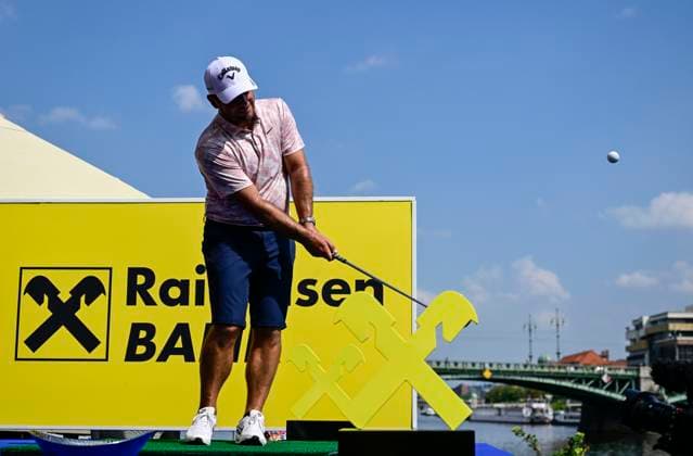 Golf player Francesco Molinari of Italy in action during the ninth edition of the Czech Masters golf tournament of the European DP World Tour (24-27 August) in Prague, Czech Republic, August 22, 2023. (CTKxPhoto RomanxVondrous) CTKPhotoP2023082205450  CTKPhotoP2023082205450