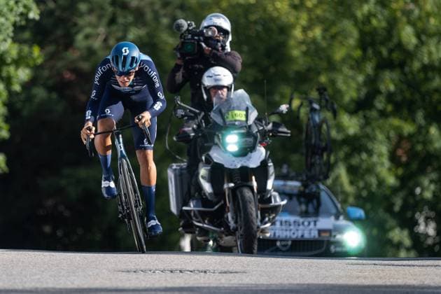 Deutschland Tour 2023; Prolog Sankt Wendel, 23.08.2022 Marius Mayrhofer (GER, Team dsm - firmenich), Deutschland Tour 2023, Prolog Sankt Wendel, 23.08.2022 Copyright: xBEAUTIFULxSPORTS Nagelx