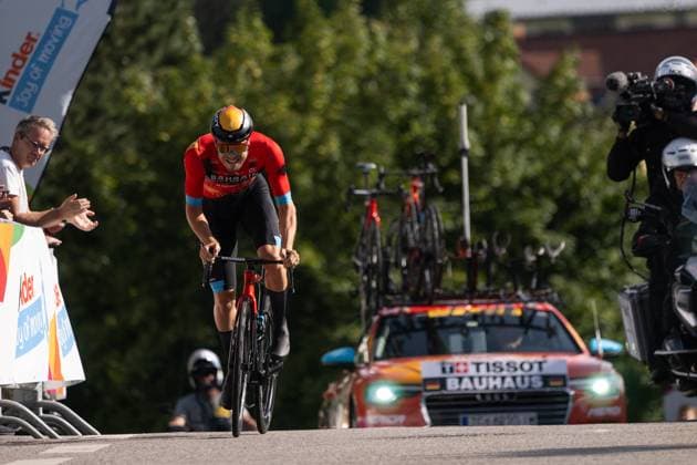 Deutschland Tour 2023; Prolog Sankt Wendel, 23.08.2022 Phil Bauhaus (GER, Bahrain Victorious), Deutschland Tour 2023, Prolog Sankt Wendel, 23.08.2022 Copyright: xBEAUTIFULxSPORTS Nagelx