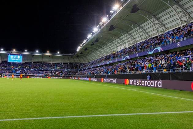 Forste playoff kamp til UEFA Champions League i fotball 2023: Molde - Galatasaray (2-3) Molde 20230823. Stemning og mye folk pa tribunen under playoff kampen til Champions League i fotball mellom Molde og Galatasaray pa Aker Stadion. Foto: Svein Ove Ekornesvag NTB Molde Norge EDITORIAL USE ONLY. RESTRICTED USE FOR BETTING COMPANIES Ref:_SPOv8o7ijnGp9Y.jpg  Copyright: xSveinxOvexEkornesvagx xNTBx