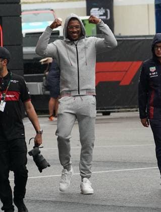 24.08.2023, Circuit Park Zandvoort, Zandvoort, FORMULA 1 HEINEKEN DUTCH GRAND PRIX 2023 , im Bild Der ehemalige Weltmeister im Schwergewicht Anthony Joshua (GBR) Zandvoort Circuit Park Zandvoort Niederlande