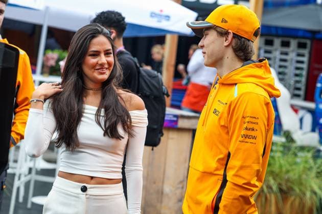Lissie Mackintosh, with PIASTRI Oscar (aus), McLaren F1 Team MCL60, portrait during the 2023 Formula 1 Heineken Dutch Grand Prix, 13th round of the 2023 Formula One World Championship, WM, Weltmeisterschaft from August 25 to 28, 2023 on the Zandvoort Circuit, in Zandvoort, Netherlands - F1 - DUTCH GRAND PRIX 2023 DPPI Panoramic  00123030_G0OD8803