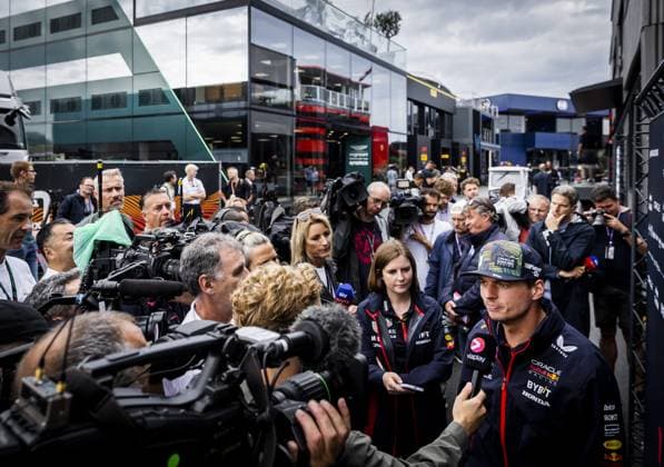 ZANDVOORT - Max Verstappen (Red Bull Racing) on track at Zandvoort Circuit ahead of the F1 Grand Prix of the Netherlands on August 24, 2023 in Zandvoort, Netherlands. ANP REMKO DE WAAL F1 Grand Prix of The Netherlands 2023 24 xVIxANPxSportx xxANPxIVx 476188357 originalFilename: 476188357.jpg