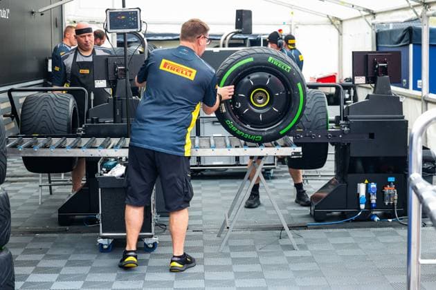 Pirelli tires, F1 Grand Prix of the Netherlands at Circuit Zandvoort on August 24, 2023 in Zandvoort, Netherlands. (Photo by HOCH ZWEI) Zandvoort Netherlands