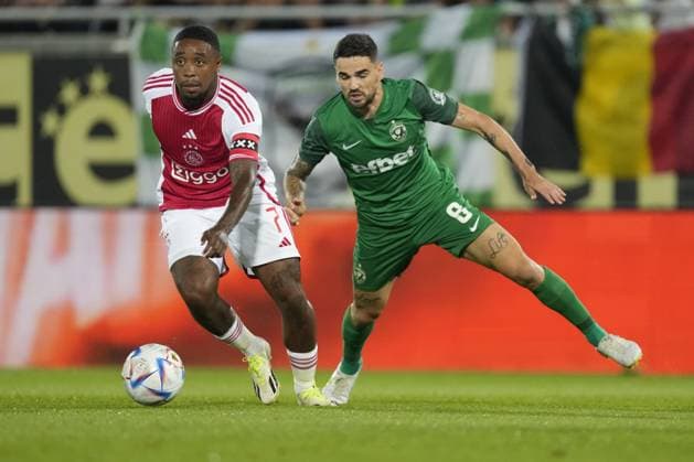RAZGRAD, Bulgaria, 24-08-2023, football, Huvepharma Arena, Europa Leageu qualification, season 2023 2024, during the match Ludogorets - Ajax, Ajax player Steven Bergwijn Ludogorets - Ajax  x22053955x Copyright: