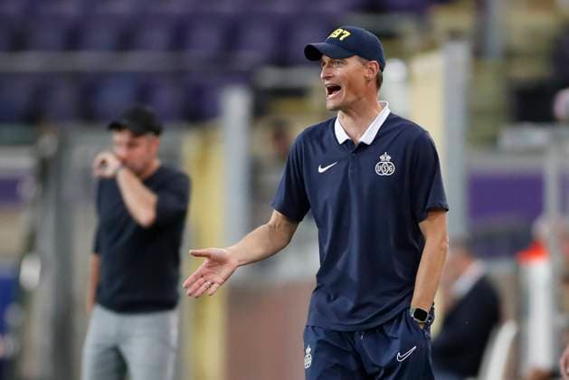 Union SG v FC Lugano - UEFA Europa League BRUSSELS, BELGIUM - AUGUST 24 : Blessin Alexander head coach of Union St-Gilloise during the UEFA Europa League Play-offs, 1st leg match between Union SG and FC Lugano at the Anderlecht stadium on August 24, 2023 in Brussels, Belgium, 24 08 2023 Brussels Belgium  Copyright: xJbox