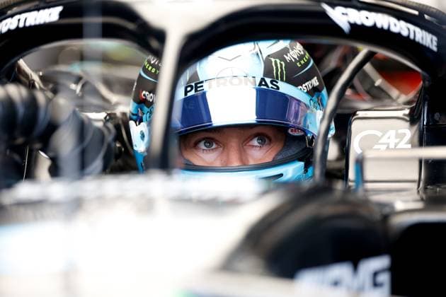 63 George Russell (GBR, Mercedes-AMG Petronas F1 Team), F1 Grand Prix of the Netherlands at Circuit Zandvoort on August 25, 2023 in Zandvoort, Netherlands. (Photo by HOCH ZWEI) Zandvoort Netherlands