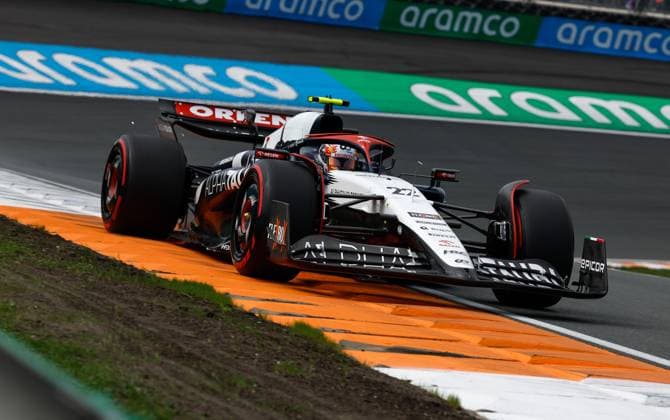 22 Yuki Tsunoda (JPN, Scuderia AlphaTauri), F1 Grand Prix of the Netherlands at Circuit Zandvoort on August 25, 2023 in Zandvoort, Netherlands. (Photo by HOCH ZWEI) Zandvoort Netherlands