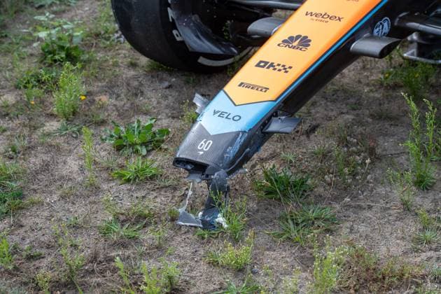 Formel 1 GP Holland Zandvoort. Freitag, 25.08.2023 Unfall zwischen Daniel Ricciardo und Oscar Piastri in FP2; Formel 1 GP Holland Zandvoort. Freitag, 25.08.2023 Copyright: xBEAUTIFULxSPORTS Erlhofx