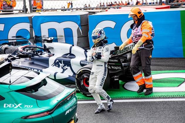 Formel 1 GP Holland Zandvoort. Freitag, 25.08.2023 Unfall zwischen Daniel Ricciardo und Oscar Piastri in FP2; Formel 1 GP Holland Zandvoort. Freitag, 25.08.2023 Copyright: xBEAUTIFULxSPORTS Erlhofx