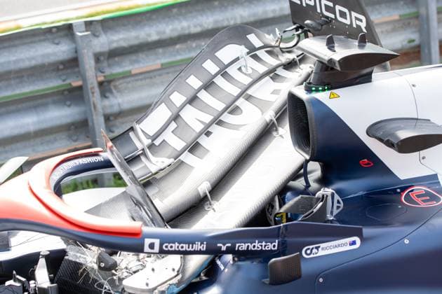 Formel 1 GP Holland Zandvoort. Freitag, 25.08.2023 Unfall zwischen Daniel Ricciardo und Oscar Piastri in FP2; Formel 1 GP Holland Zandvoort. Freitag, 25.08.2023 Copyright: xBEAUTIFULxSPORTS Erlhofx