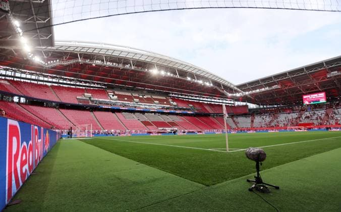 RB Leipzig - Stuttgart Bundesliga Leipzig, 25.08.2023, Red Bull Arena, Fussball, Bundesliga, Spieltag 2 , RB LEIPZIG vs. VFB STUTTGART , Im Bild: Stadionübersicht der leipziger Arena ,