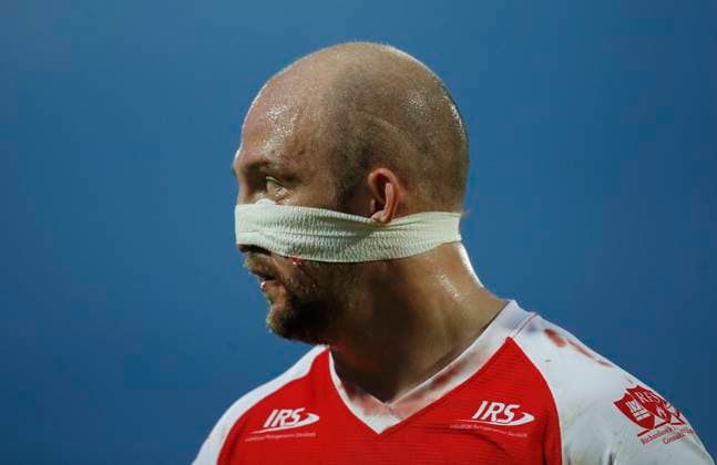 Sport Themen der Woche KW34 Sport Bilder des Tages Hull KR v Leigh Leopards Picture by Ed Sykes SWpix.com - 25 08 2023 - Rugby League - Betfred Super League Round 23 - Hull KR v Leigh Leopards - Sewell Group Craven Park, Hull, England - Hull KR s George King Hull England Copyright: x xSWpix.comx(t axPhotographyxHubxLtd)xEdxSykes SWpix.comx SWP-2270-0009