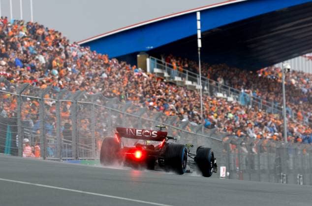 44 Lewis Hamilton (GBR, Mercedes-AMG Petronas F1 Team), F1 Grand Prix of the Netherlands at Circuit Zandvoort on August 26, 2023 in Zandvoort, Netherlands. (Photo by HOCH ZWEI) Zandvoort Netherlands