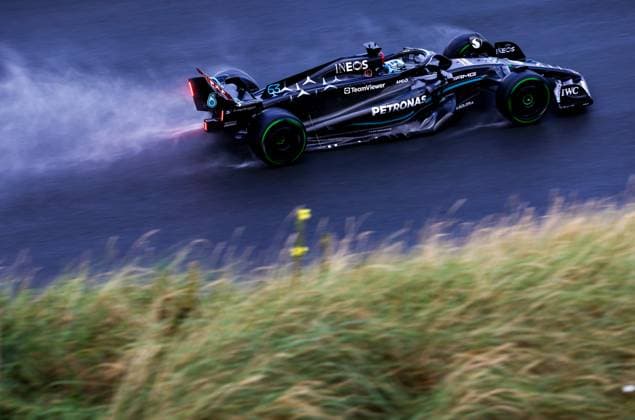 63 George Russell (GBR, Mercedes-AMG Petronas F1 Team), F1 Grand Prix of the Netherlands at Circuit Zandvoort on August 26, 2023 in Zandvoort, Netherlands. (Photo by HOCH ZWEI) Zandvoort Netherlands