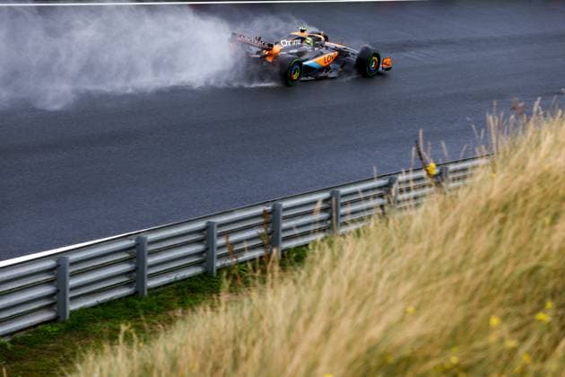 4 Lando Norris (GBR, McLaren F1 Team), F1 Grand Prix of the Netherlands at Circuit Zandvoort on August 26, 2023 in Zandvoort, Netherlands. (Photo by HOCH ZWEI) Zandvoort Netherlands