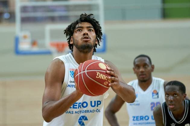 Kostja Mushidi (MBC, 11), Syntainics MBC - BG Goettingen, Testspiel, Basketball, Bundesliga, Maenner, Saison 2023 24, 26.08.2023, Halle SWH Arena Sachsen-Anhalt Deutschland