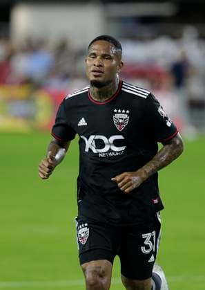August 26, 2023: D.C. United Defender (31) Eric Davis during an MLS, Fussball Herren, USA soccer match between the D.C. United and the Philadelphia Union at Audi Field in Washington DC. CSM Washington DC United States of America - ZUMAc04_ 20230826_zma_c04_240 Copyright: xJustinxCooperx