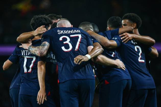 Paris Saint-Germain v RC Lens - Ligue 1 Uber Eats Asensio Willemsen Marco of Paris Saint-Germain celebrating his goal during the Ligue 1 Uber Eats match between Paris Saint-Germain and RC Lens - Ligue 1 Uber Eats at Parc des Princes, in Paris, France, on August 26, 2023. Paris France  Copyright: xIbrahimxEzzatx originalFilename:ezzat-parissai230826_npfFE.jpg
