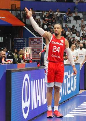 August 27, 2023: JAKARTA, INDONESIA Ã¢â‚¬ AUGUST 27: Dillon Brooks of Canada after shoot on Canada vs Lebanon game during 2023 FIBA Basketball World Cup in Jakarta, Indonesia on August 27, 2023. The 2023 FIBA Basketball World Cup will held on August 25 until September 10, 2023 in Jakarta - Indonesia, Manila - Philipines dan Okinawa Ã¢â‚¬ Japan.. Copyright: xYulixSeperi SijorixImagesx