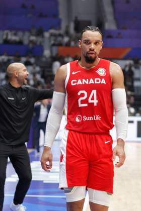 August 27, 2023: JAKARTA, INDONESIA Ã¢â‚¬ AUGUST 27: Dillon Brooks of Canada on Canada vs Lebanon game during 2023 FIBA Basketball World Cup in Jakarta, Indonesia on August 27, 2023. The 2023 FIBA Basketball World Cup will held on August 25 until September 10, 2023 in Jakarta - Indonesia, Manila - Philipines dan Okinawa Ã¢â‚¬ Japan.. Copyright: xYulixSeperi SijorixImagesx