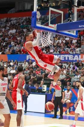 August 27, 2023: JAKARTA, INDONESIA Ã¢â‚¬ AUGUST 27: Dillon Brooks of Canada dunk on Canada vs Lebanon game during 2023 FIBA Basketball World Cup in Jakarta, Indonesia on August 27, 2023. The 2023 FIBA Basketball World Cup will held on August 25 until September 10, 2023 in Jakarta - Indonesia, Manila - Philipines dan Okinawa Ã¢â‚¬ Japan.. Copyright: xYulixSeperi SijorixImagesx