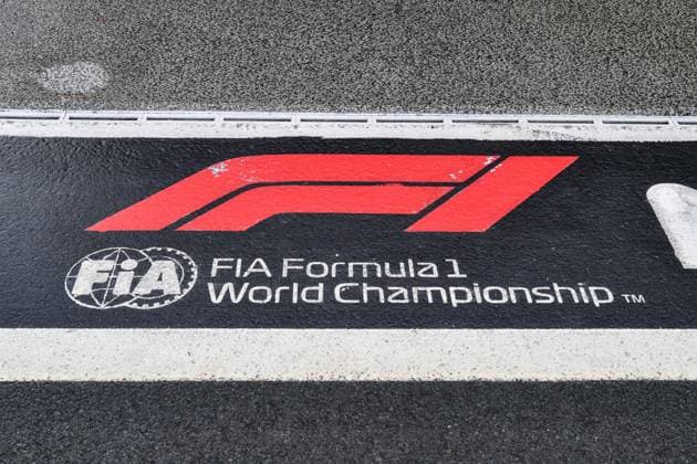 27th August 2023; Circuit Zandvoort, Zandvoort, North Holland, Netherlands; Formula 1 Heineken Dutch Grand Prix 2023; Race Day; FIA logo painted on the pit lane  ActionPlus12547647 GodfreyxPitt