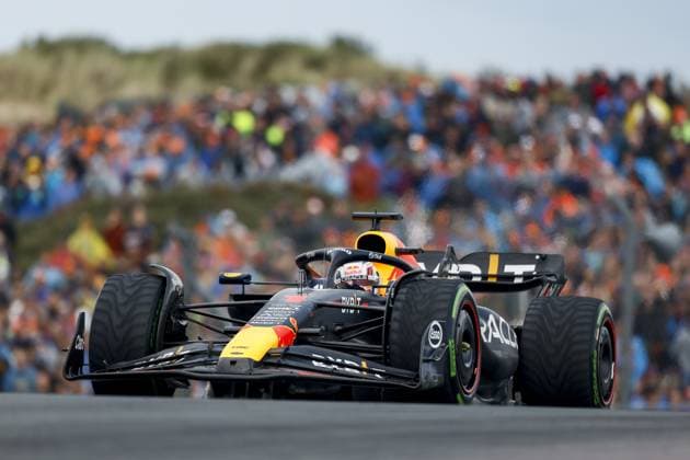 ZANDVOORT - Max Verstappen (Red Bull Racing) during the F1 Grand Prix of the Netherlands at Circuit Zandvoort on August 27, 2023 in Zandvoort, Netherlands. ANP KOEN VAN WEEL F1 Grand Prix of The Netherlands 2023 24 xVIxANPxSportx xxANPxIVx 476445240 originalFilename: 476445240.jpg