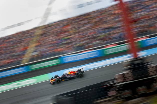 ZANDVOORT - Max Verstappen (Red Bull Racing) during the F1 Grand Prix of the Netherlands at Circuit Zandvoort on August 27, 2023 in Zandvoort, Netherlands. ANP SEM VAN DER WAL F1 Grand Prix of The Netherlands 2023 24 xVIxANPxSportx xxANPxIVx 476445693 originalFilename: 476445693.jpg