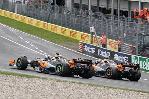 FORMULA 1 DUTCH GRAND PRIX 2023 Lando Norris 4 (GBR), McLaren MCL60 and Oscar Piastri 81 (Aus), McLaren MCL-60 during the FORMULA 1 HEINEKEN DUTCH GRAND PRIX 2023 at CM.com Circuit Zandvoort, Netherlands on 27 August 2023 Editorial Use Only Copyright: xIMAGO EveryxSecondxMediax ESM-0790-0016