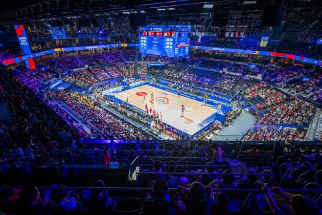 Basketball Okinawa 27.08.2023 FIBA Basketball World Cup 2023 Weltmeisterschaft der Männer Vorrunde Australien (AUS) - Deutschland (GER) Okinawa Arena Sportstätte