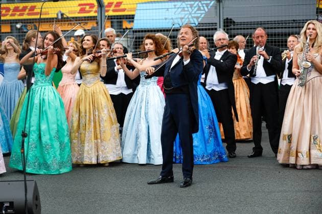 Andre Rieu, F1 Grand Prix of the Netherlands at Circuit Zandvoort on August 27, 2023 in Zandvoort, Netherlands. (Photo by HOCH ZWEI) Zandvoort Netherlands