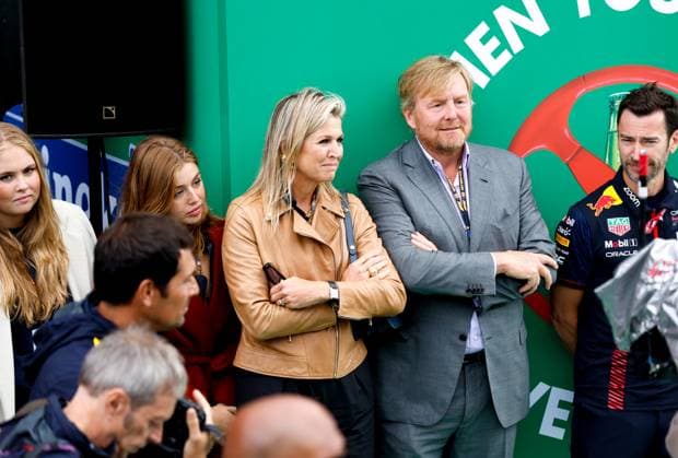 Queen Maxima and King Willem-Alexander of the Netherlands, F1 Grand Prix of the Netherlands at Circuit Zandvoort on August 27, 2023 in Zandvoort, Netherlands. (Photo by HOCH ZWEI) Zandvoort Netherlands
