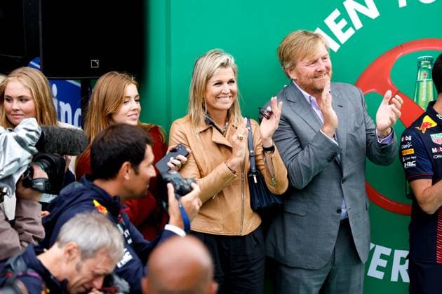 Queen Maxima and King Willem-Alexander of the Netherlands, F1 Grand Prix of the Netherlands at Circuit Zandvoort on August 27, 2023 in Zandvoort, Netherlands. (Photo by HOCH ZWEI) Zandvoort Netherlands