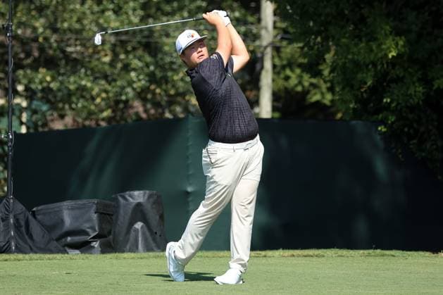 ATLANTA, GA - AUGUST 27: Sungjae Im during the final round of the 2023 Tour Championship on August 27, 2023 at East Lake Golf Club in Atlanta, Georgia. (Photo by Michael Wade Icon Sportswire) GOLF: AUG 27 PGA, Golf Herren - TOUR Championship EDITORIAL USE ONLY Icon23082707