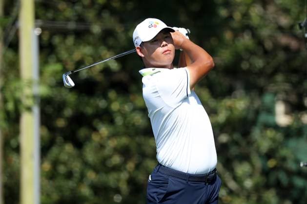 ATLANTA, GA - AUGUST 27: Si Woo Kim during the final round of the 2023 Tour Championship on August 27, 2023 at East Lake Golf Club in Atlanta, Georgia. (Photo by Michael Wade Icon Sportswire) GOLF: AUG 27 PGA, Golf Herren - TOUR Championship EDITORIAL USE ONLY Icon23082708