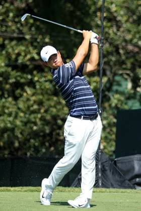 ATLANTA, GA - AUGUST 27: Tom Kim during the final round of the 2023 Tour Championship on August 27, 2023 at East Lake Golf Club in Atlanta, Georgia. (Photo by Michael Wade Icon Sportswire) GOLF: AUG 27 PGA, Golf Herren - TOUR Championship EDITORIAL USE ONLY Icon23082711