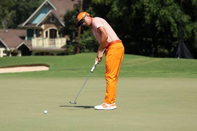 ATLANTA, GA - AUGUST 27: Rickie Fowler during the final round of the 2023 Tour Championship on August 27, 2023 at East Lake Golf Club in Atlanta, Georgia. (Photo by Michael Wade Icon Sportswire) GOLF: AUG 27 PGA, Golf Herren - TOUR Championship EDITORIAL USE ONLY Icon23082712