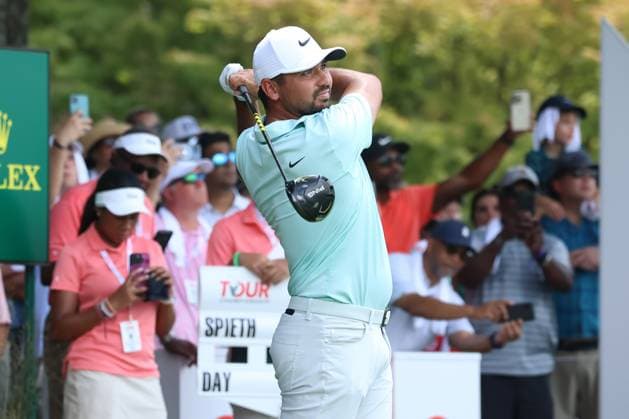ATLANTA, GA - AUGUST 27: Jason Day during the final round of the 2023 Tour Championship on August 27, 2023 at East Lake Golf Club in Atlanta, Georgia. (Photo by Michael Wade Icon Sportswire) GOLF: AUG 27 PGA, Golf Herren - TOUR Championship EDITORIAL USE ONLY Icon23082716