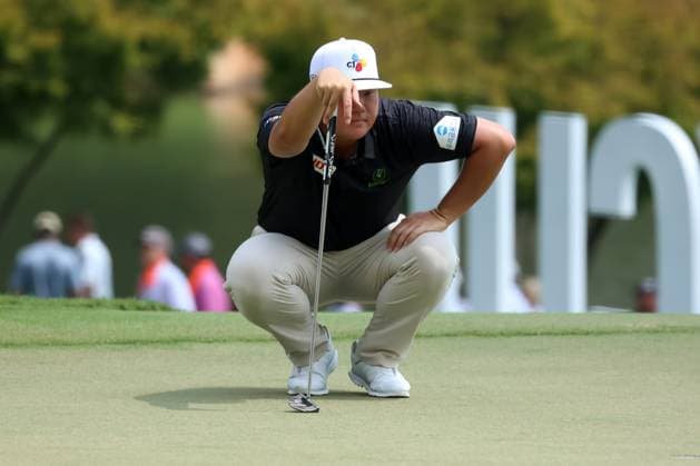 ATLANTA, GA - AUGUST 27: Sungjae Im during the final round of the 2023 Tour Championship on August 27, 2023 at East Lake Golf Club in Atlanta, Georgia. (Photo by Michael Wade Icon Sportswire) GOLF: AUG 27 PGA, Golf Herren - TOUR Championship EDITORIAL USE ONLY Icon23082718