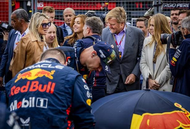 ZANDVOORT - Queen Maxima, Princess Alexia, King Willem-Alexander and Princess Amalia ahead of the F1 Grand Prix of the Netherlands at Circuit Zandvoort on August 27, 2023 in Zandvoort, Netherlands. ANP REMKO DE WAAL F1 Grand Prix of The Netherlands 2023 24 xVIxANPxSportx xxANPxIVx 476474087 originalFilename: 476474087.jpg