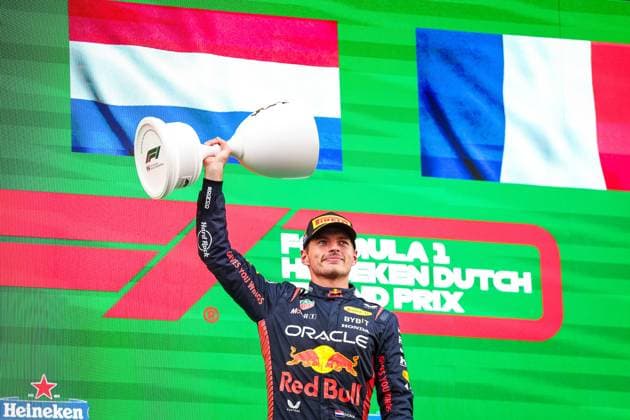 1 Max Verstappen (NLD, Oracle Red Bull Racing), F1 Grand Prix of the Netherlands at Circuit Zandvoort on August 27, 2023 in Zandvoort, Netherlands. (Photo by HOCH ZWEI) Zandvoort Netherlands
