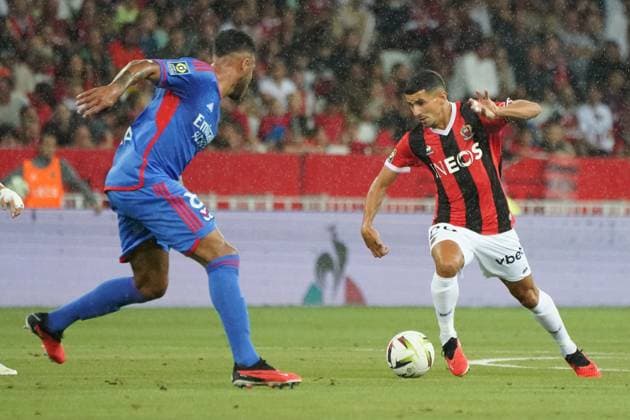 Youcef Atal (OGC Nice) FOOTBALL : OGC Nice vs Lyon - Ligue 1 Uber Eats - Nice - 027 08 2023 NorbertScanella Panoramic 