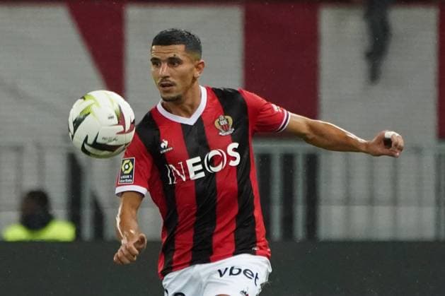 Youcef Atal (OGC Nice) FOOTBALL : OGC Nice vs Lyon - Ligue 1 Uber Eats - Nice - 027 08 2023 NorbertScanella Panoramic 