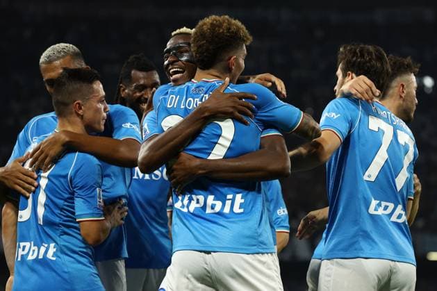 Foto Alessandro Garofalo LaPresse 27 agosto 2023 Napoli, Italia calcio Napoli vs Sassuolo - Campionato di calcio Serie A TIM 2023 2024 - stadio Diego Armando Maradona Nella foto: Giovanni Di Lorenzo (SSC Napoli); esulta dopo il gol 2-0 August 27 , 2023 Naples, Italy sport soccer Napoli vs Sassuolo - Italian Football Championship League A TIM 2023 2024 - Diego Armando Maradona stadium. In the pic: Giovanni Di Lorenzo (SSC Napoli); celebrates after scoring goal 2-0  Copyright: xAlessandroxGarofalo LaPressex