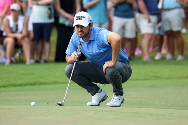 ATLANTA, GA - AUGUST 27: Patrick Cantlay during the final round of the 2023 Tour Championship on August 27, 2023 at East Lake Golf Club in Atlanta, Georgia. (Photo by Michael Wade Icon Sportswire) GOLF: AUG 27 PGA, Golf Herren - TOUR Championship EDITORIAL USE ONLY Icon23082752