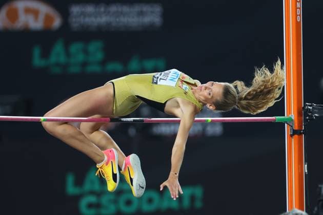 Sport Themen der Woche KW34 Sport Bilder des Tages Christina Honsel (GER), AUGUST 27, 2023 - Athletics : World Athletics Championships Budapest 2023 Women s High Jump Final at National Athletics Centre, Budapest, Hungary. Noxthirdxpartyxsales  (227410359)