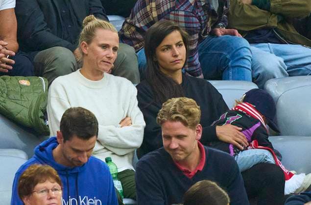 Nora Bohaimid, wife of Kathleen KRÜGER, Teammanager FCB in the match FC BAYERN MUENCHEN - FC AUGSBURG 3-1 on Aug 27, 2023 in Munich, Germany. Season 2023 2024, 1.Bundesliga, FCB, München, matchday 3, 3.Spieltag